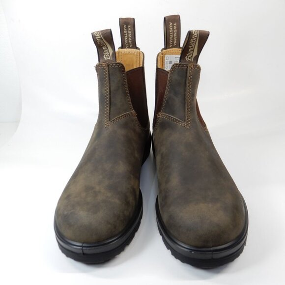 Blundstone Classics 585 Chelsea Ankle Boots Women's 8.5 Rustic Brown Leather NEW - Picture 7 of 16